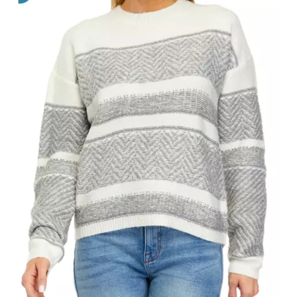 Wonderly 'Frost Grey' Super Soft Sweater sz L NWT